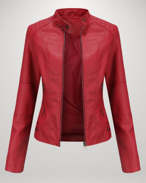 Lessy | Veste en Similicuir Élégante