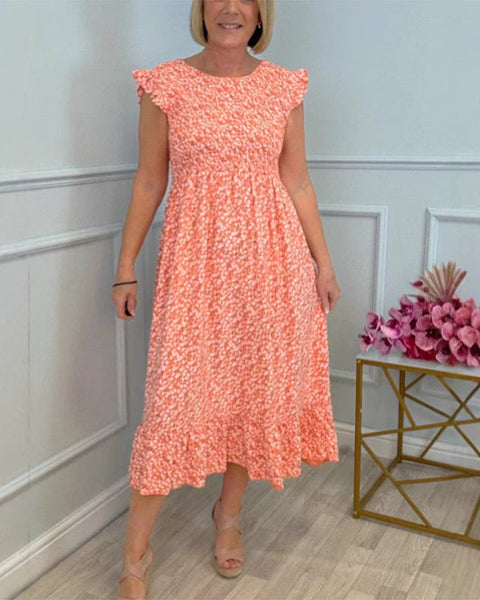 Lidya - Elegant Floral Print Dress