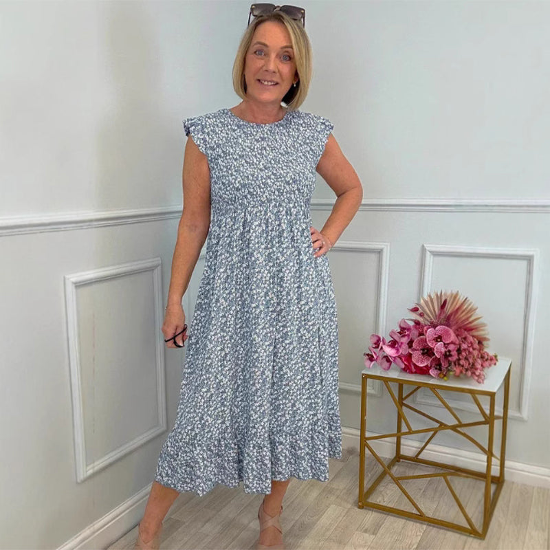 Lidya - Elegant Floral Print Dress