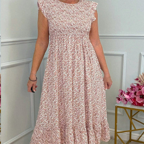 Lidya - Elegant Floral Print Dress