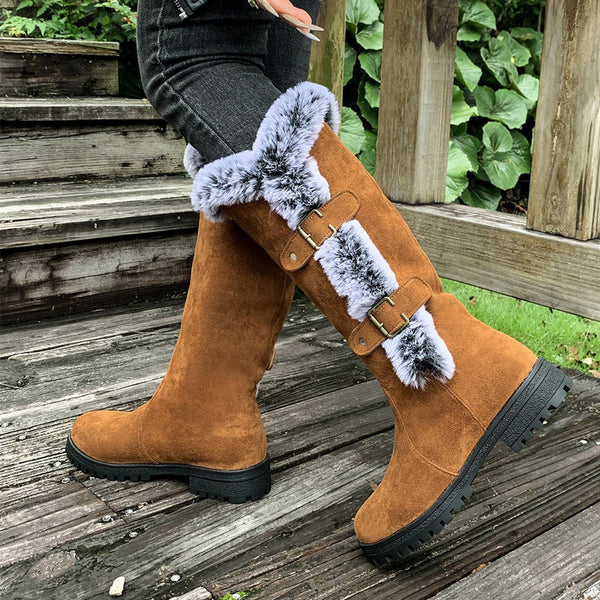 Willow Lane | Bottes d'hiver mi-mollet avec doublure en peluche