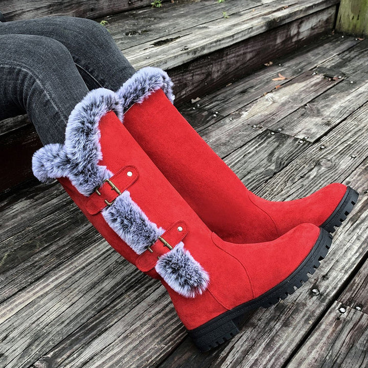 Willow Lane | Bottes d'hiver mi-mollet doublées en peluche