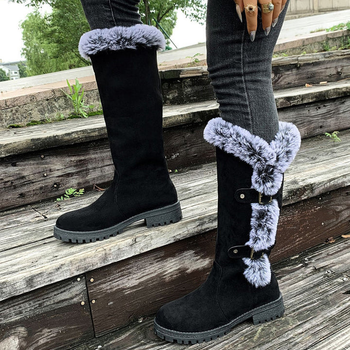 Willow Lane | Bottes d'hiver mi-mollet doublées en peluche