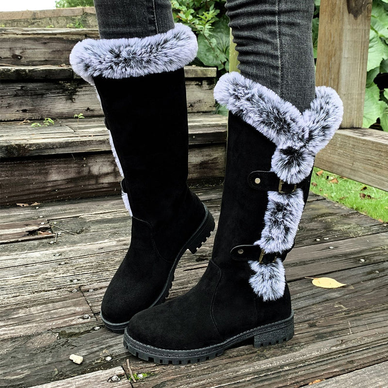Willow Lane | Bottes d'hiver mi-mollet doublées en peluche