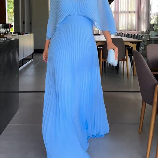 RIA™ - Robe Maxi à Côtes Flottante