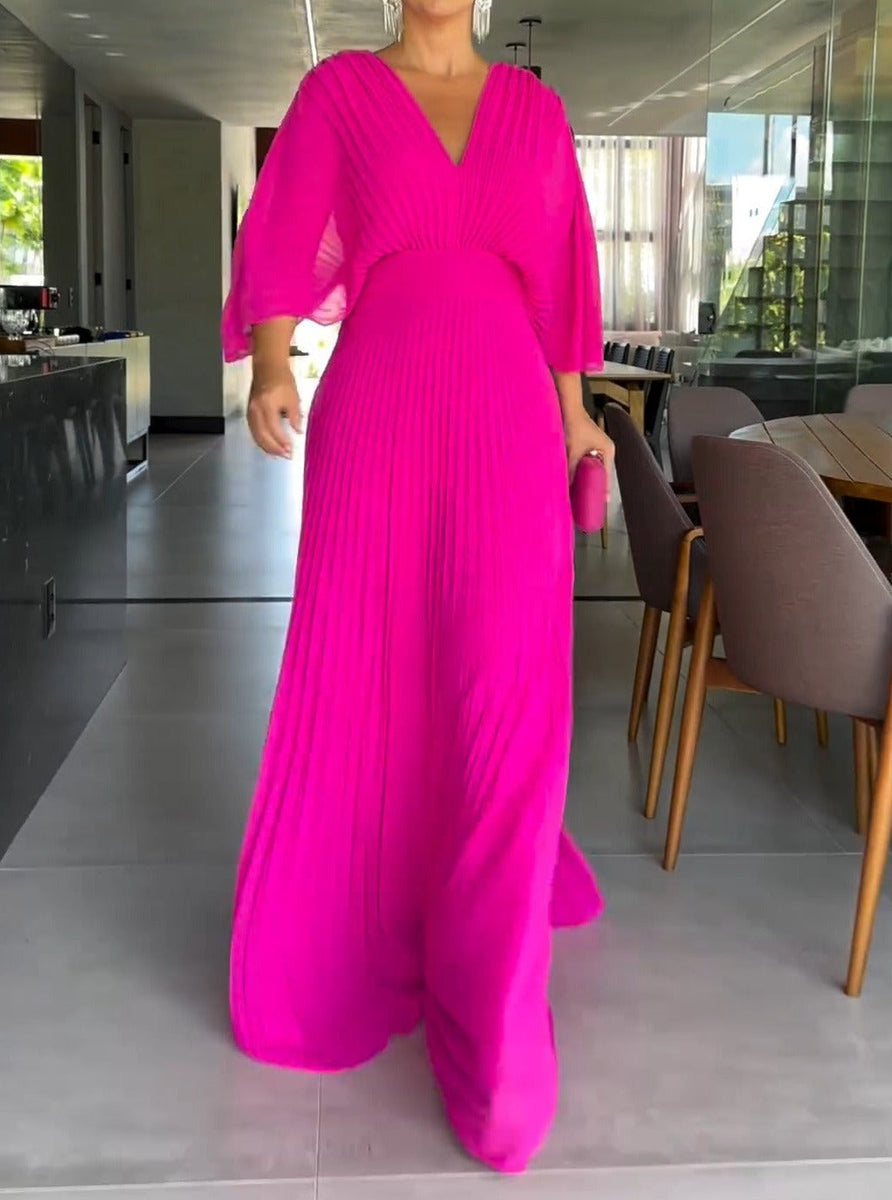 RIA™ - Robe Maxi à Côtes Flottante