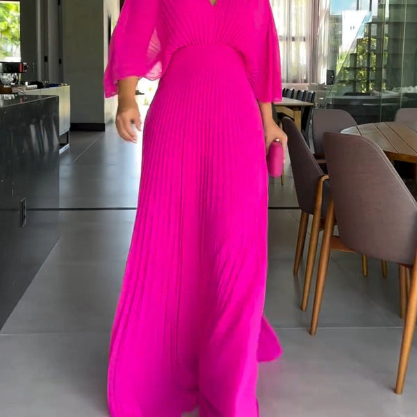 RIA™ - Robe Maxi à Côtes Flottante